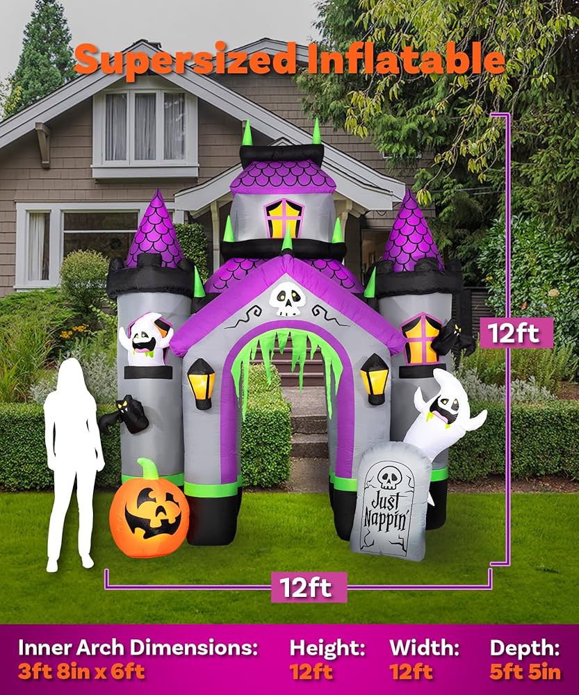 Amazon.co.jp: Holidayana ハロウィンお化け屋敷 空気注入式 12